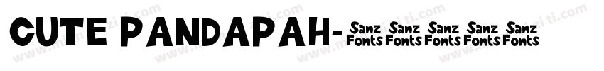 CUTE PANDAPAH字体转换